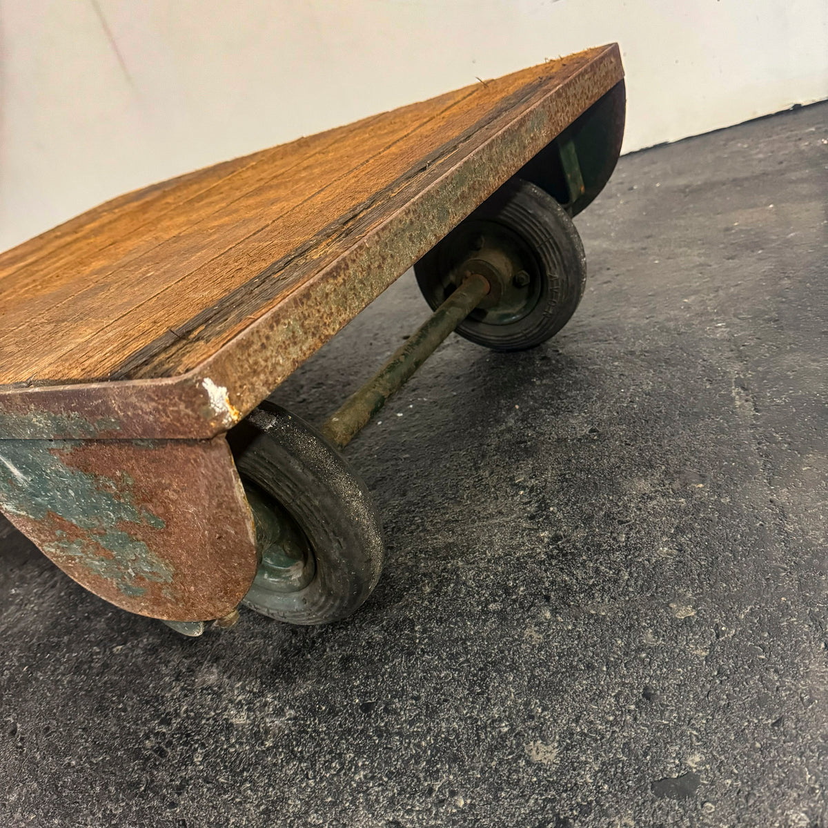 Antique Wooden Tuglift Trolley | The Architectural Forum