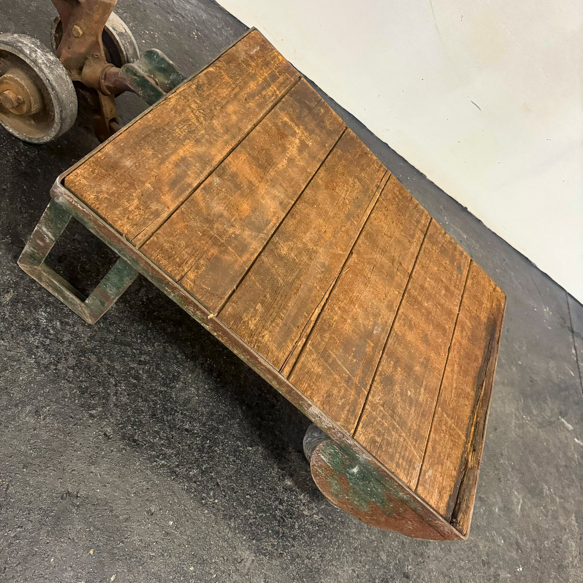 Antique Wooden Tuglift Trolley | The Architectural Forum