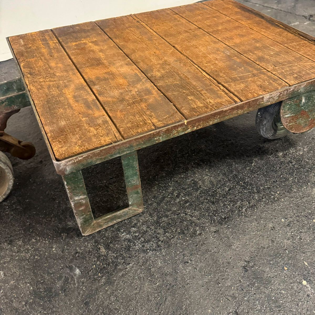 Antique Wooden Tuglift Trolley | The Architectural Forum