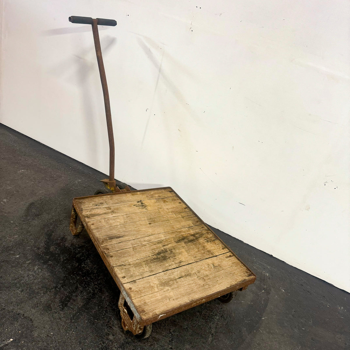 Antique Wooden Tuglift Trolley | The Architectural Forum