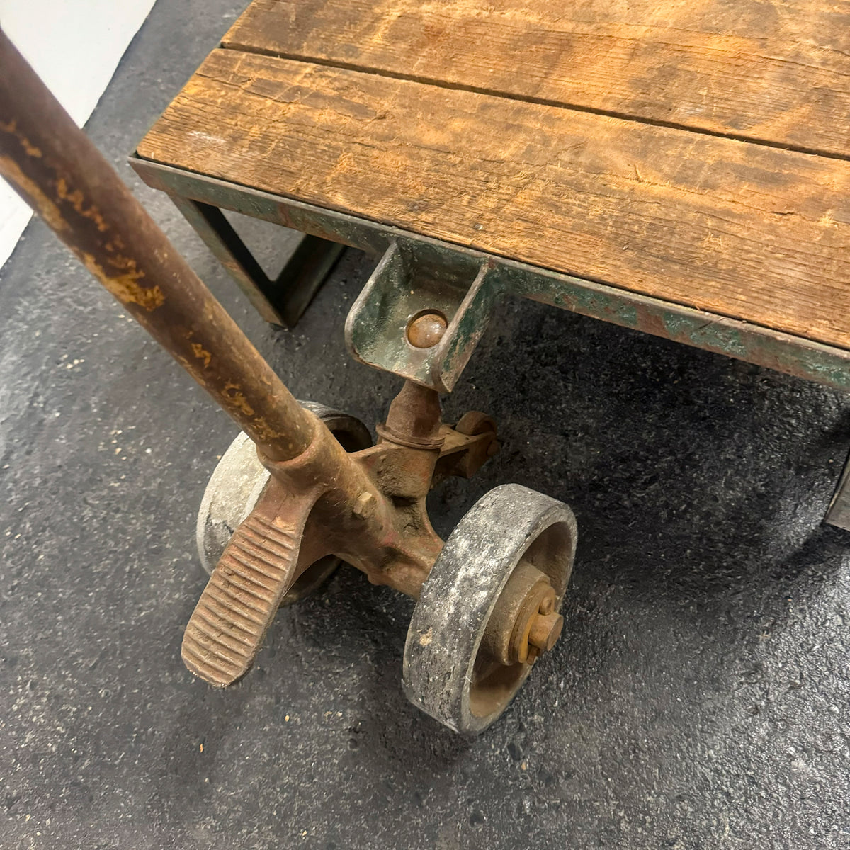 Antique Wooden Tuglift Trolley | The Architectural Forum