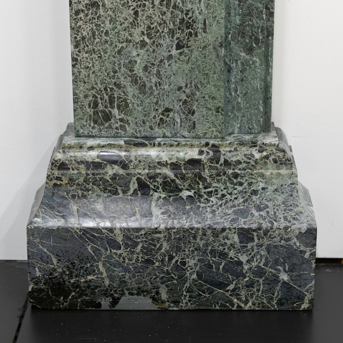 Large Green Verde Marble Fireplace Surround