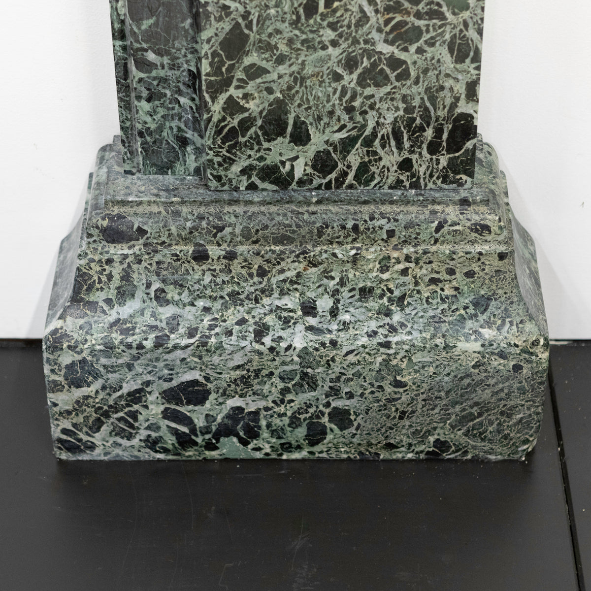 Large Green Verde Marble Fireplace Surround