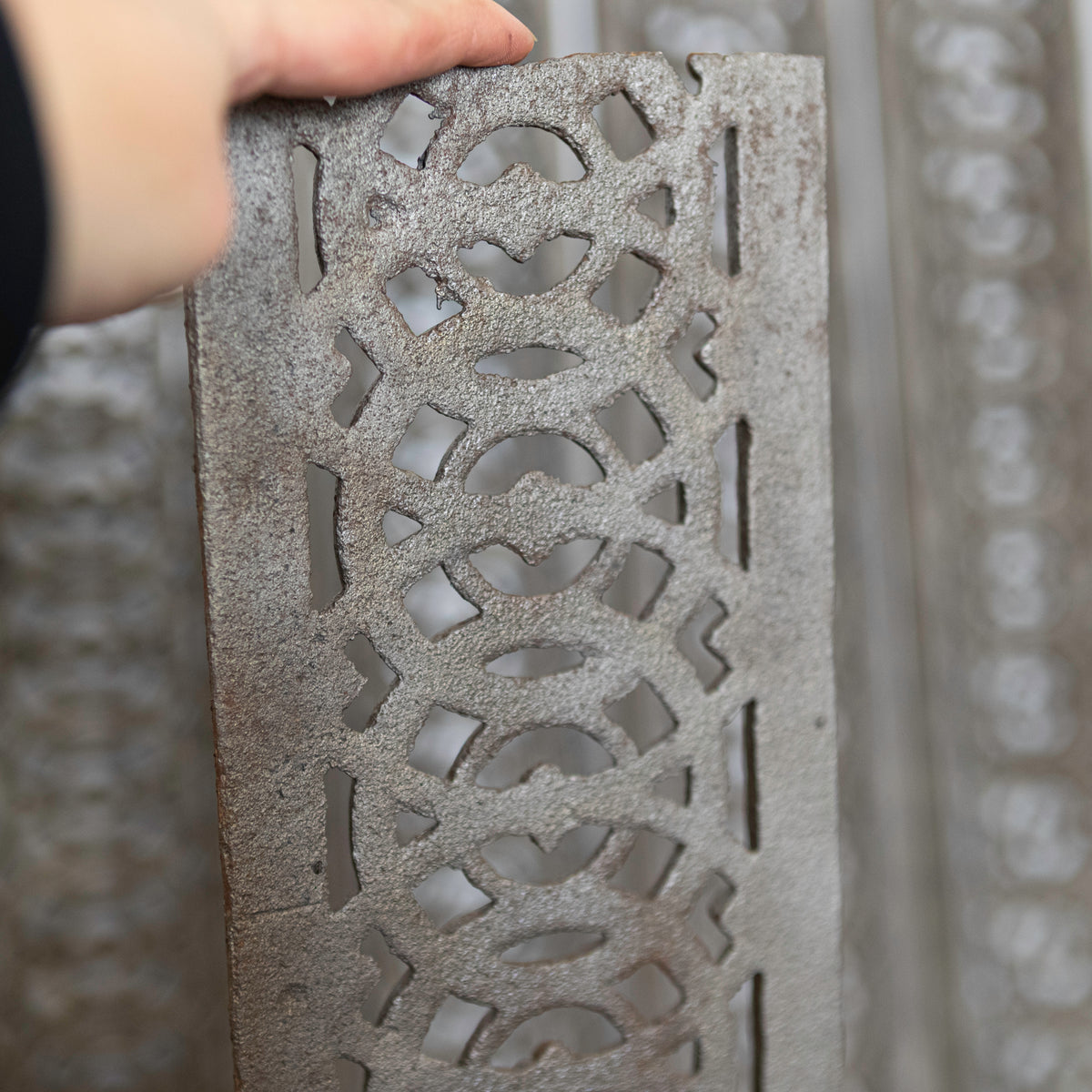 Antique Victorian Cast Iron Ornate Floor Grilles| Air Vent | The Architectural Forum