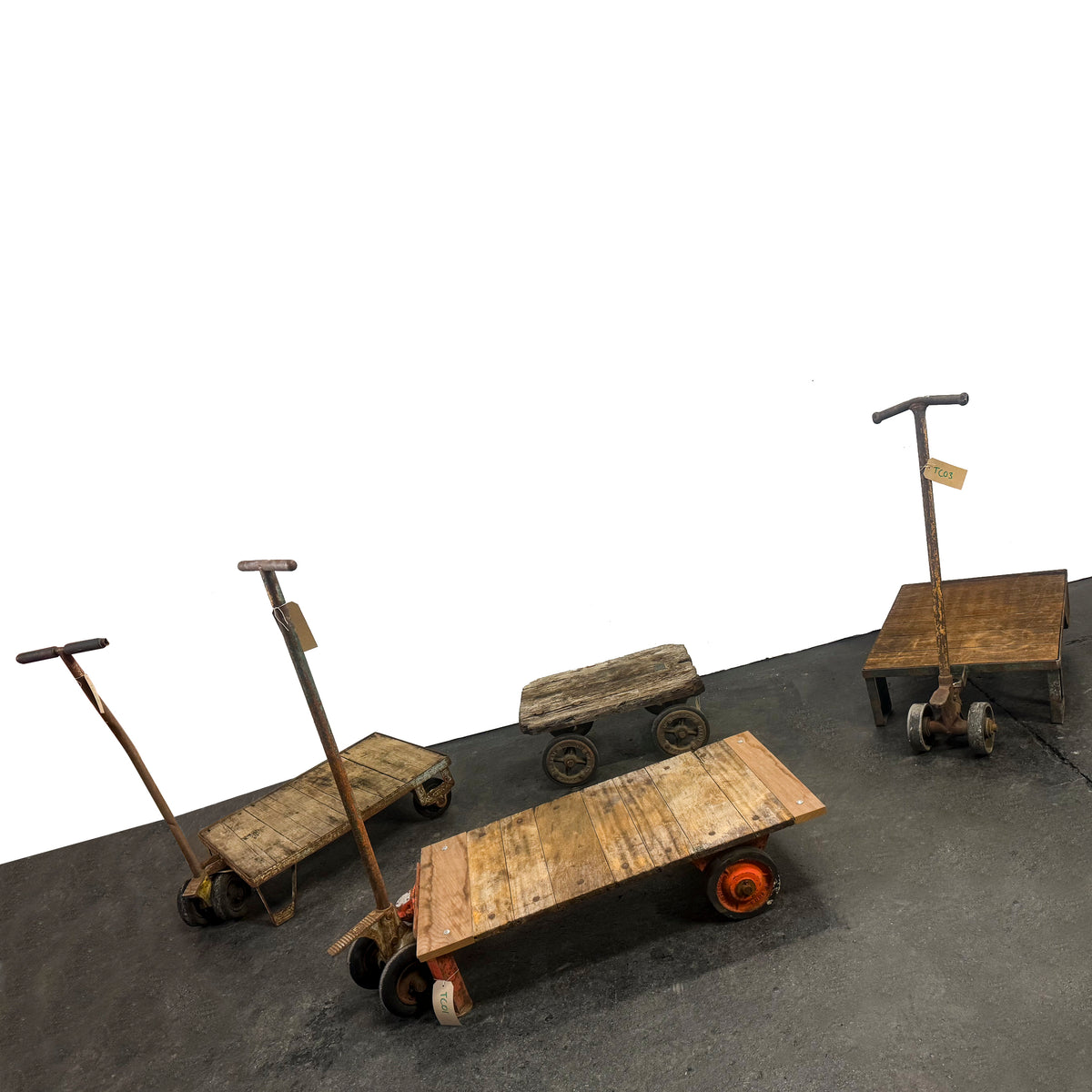 Antique Wooden Tuglift Trolley | The Architectural Forum