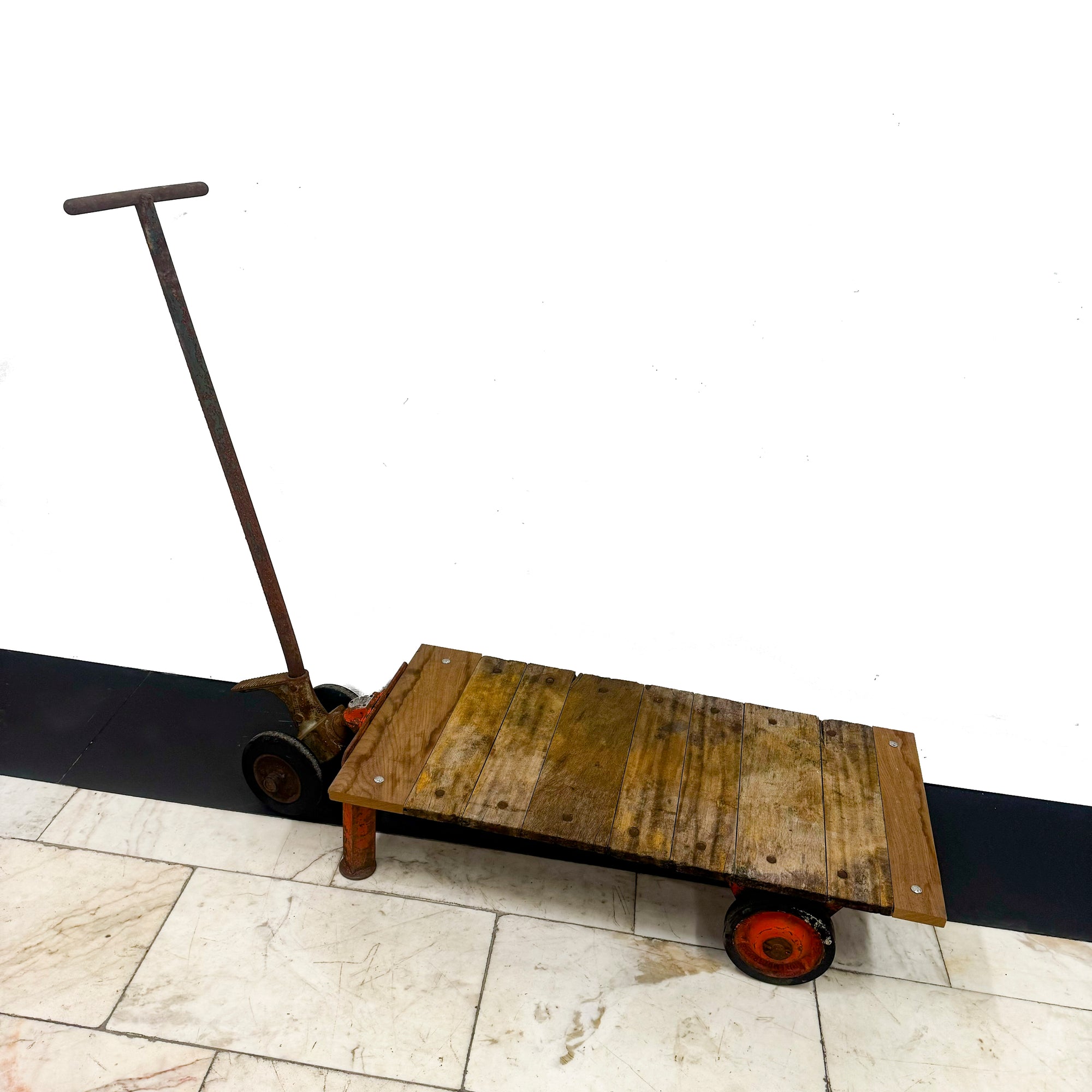 Antique Wooden Tuglift Trolley | The Architectural Forum