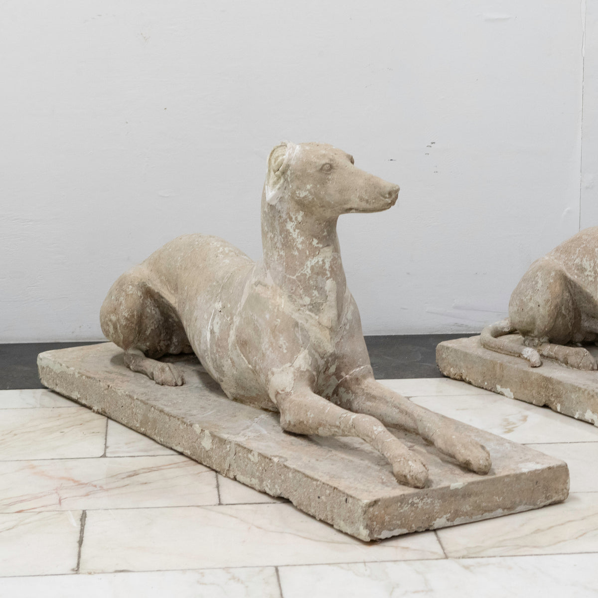 Antique Pair of Recumbent Greyhounds | Austin &amp; Seeley | The Architectural Forum