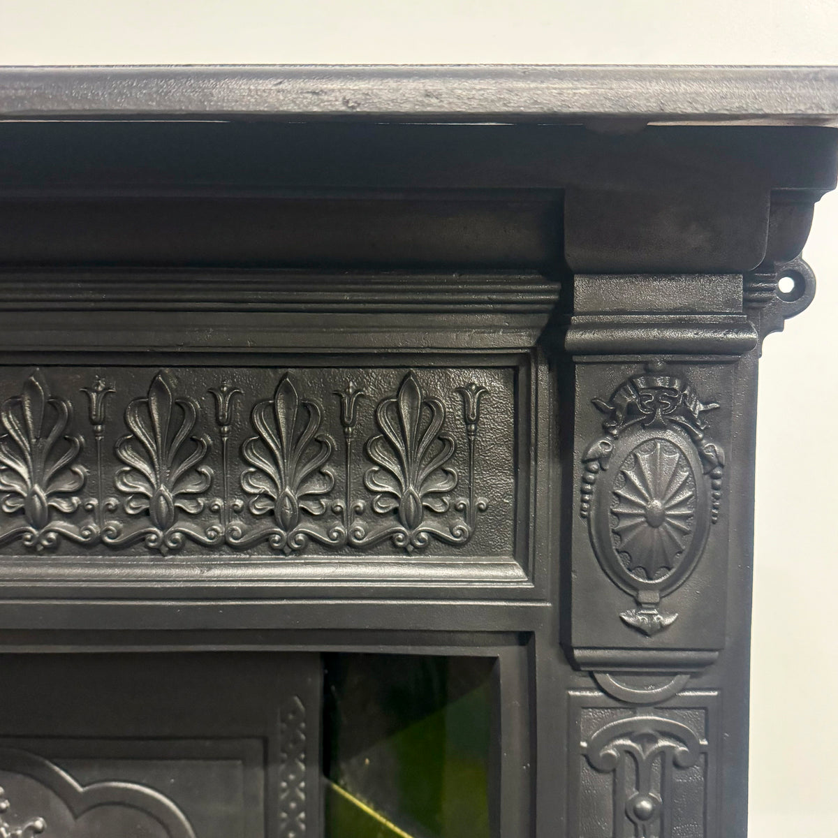 Antique Cast Iron Art Nouveau Tiled Combination Fireplace | The Architectural Forum