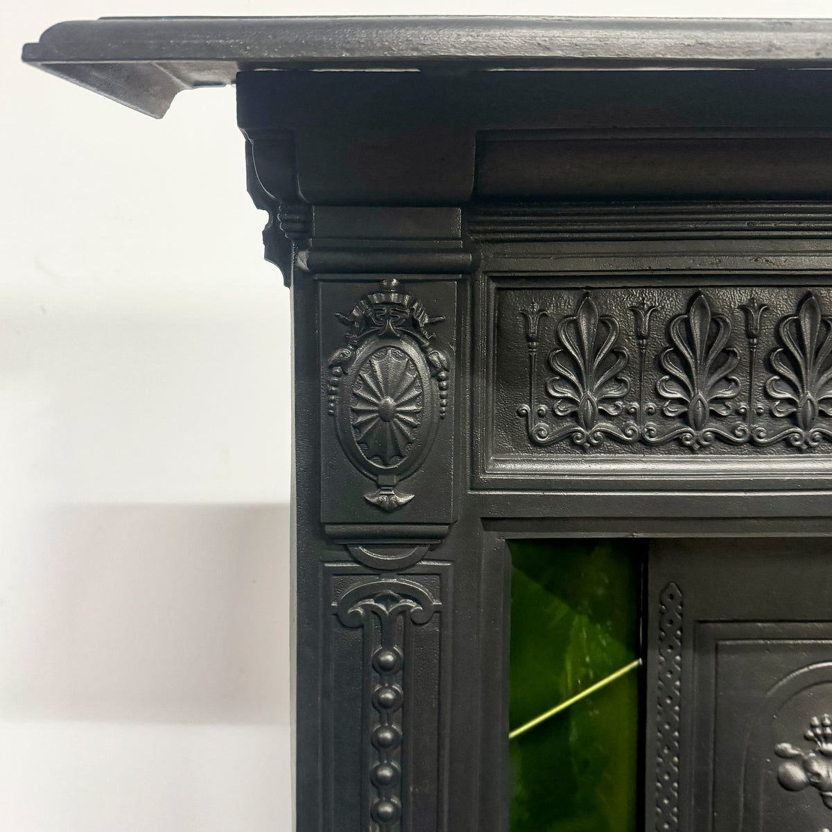 Antique Cast Iron Art Nouveau Tiled Combination Fireplace | The Architectural Forum