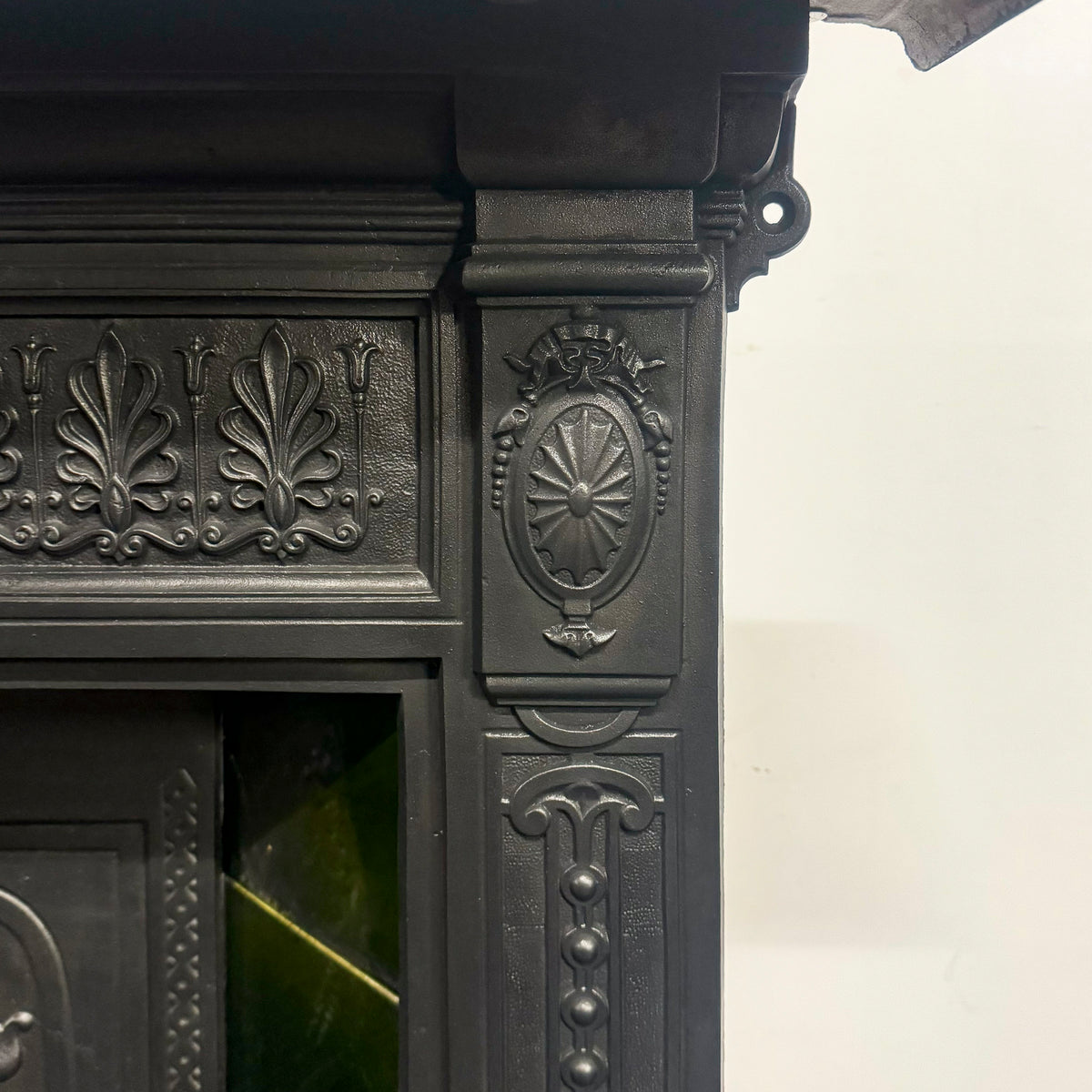 Antique Cast Iron Art Nouveau Tiled Combination Fireplace | The Architectural Forum