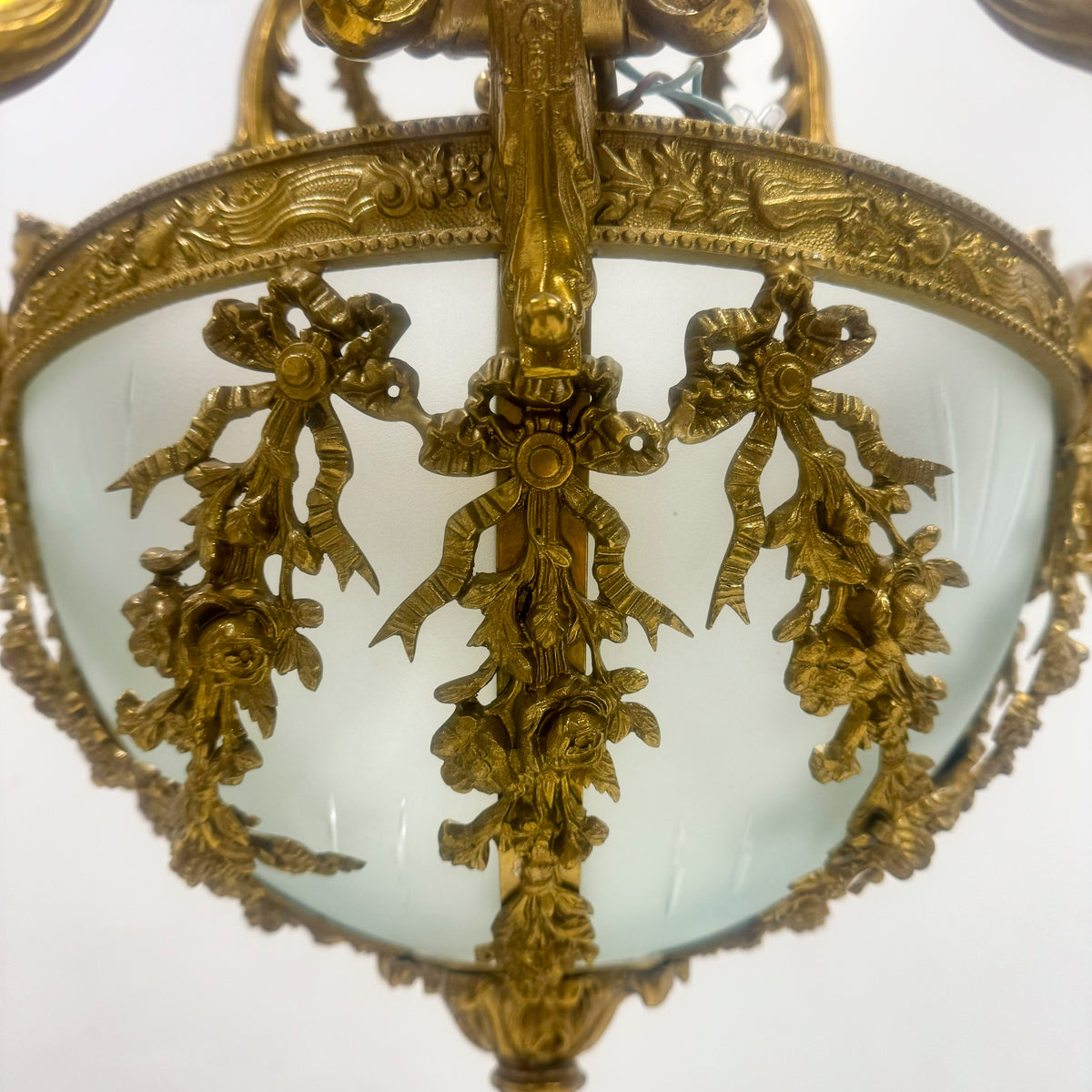 Reclaimed Antique Brass Chandelier | 8 arm