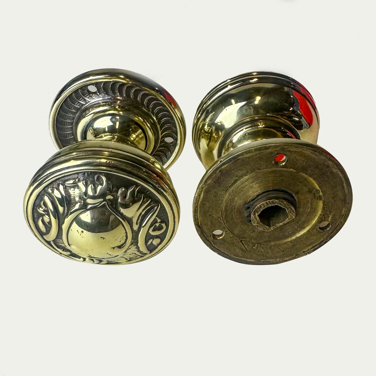 Art Nouveau Brass Door Pull Handles | Set of 8 | The Architectural Forum