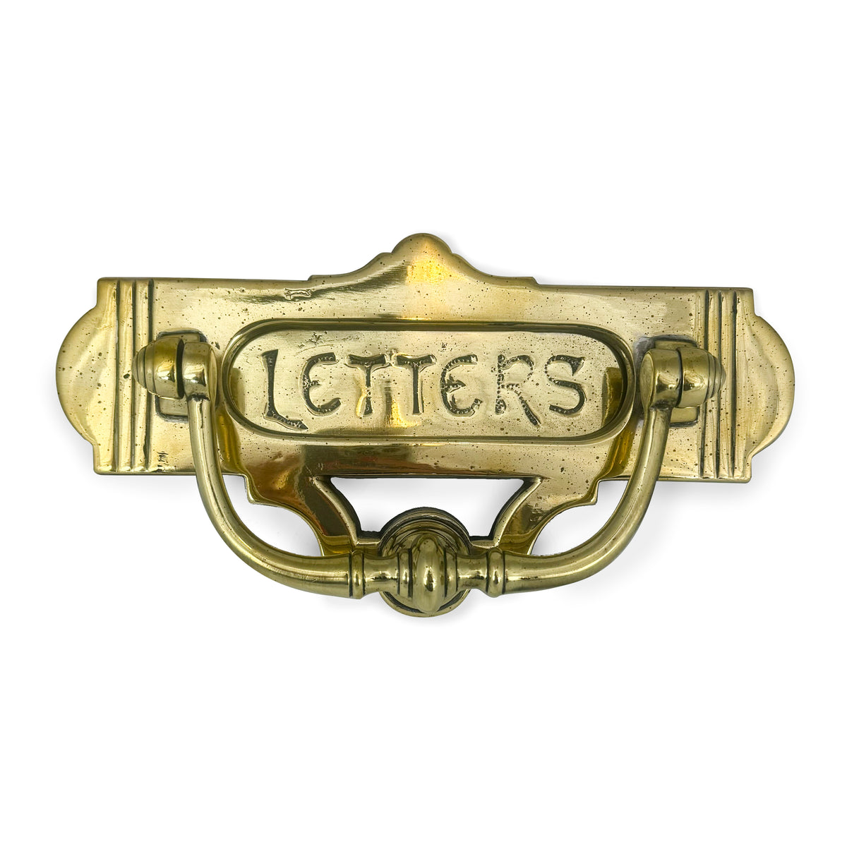 Antique Victorian Brass Letter Plate with Knocker | The Architectural Forum