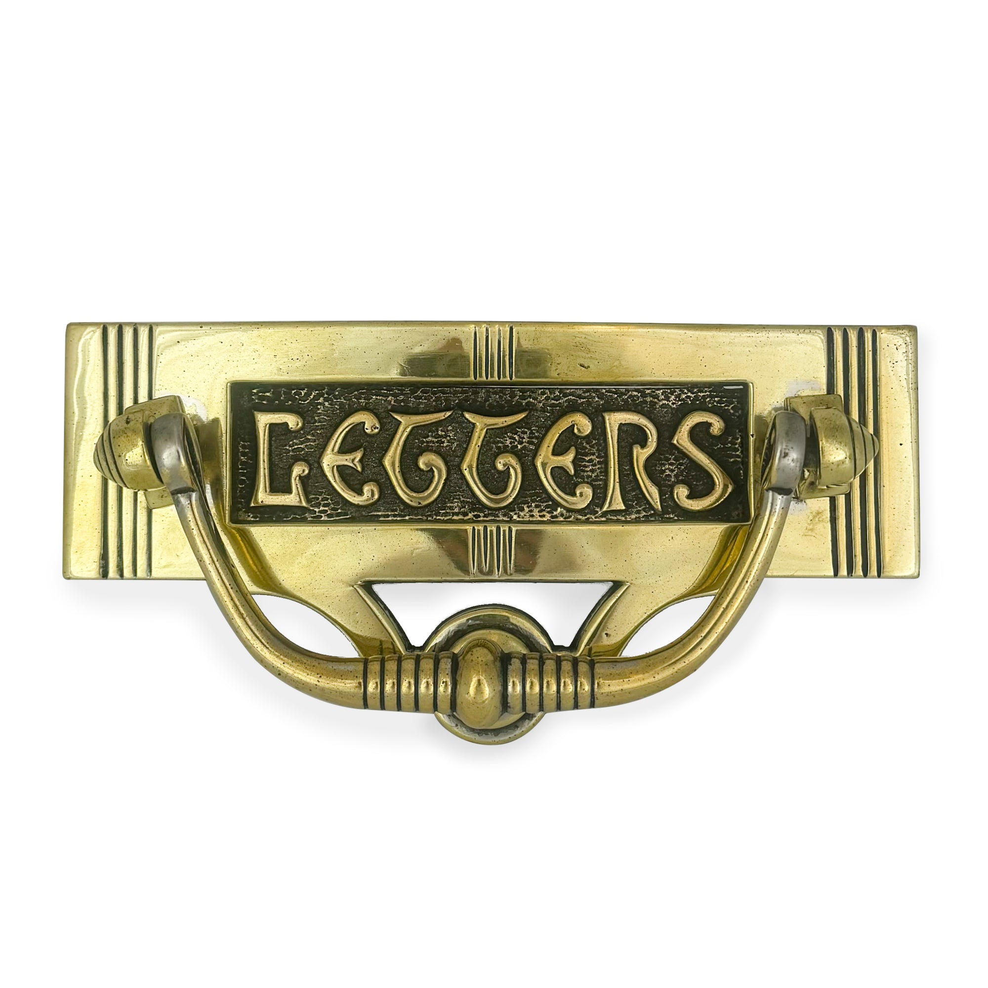 Victorian Brass Letter Plate with Knocker | The Architectural Forum