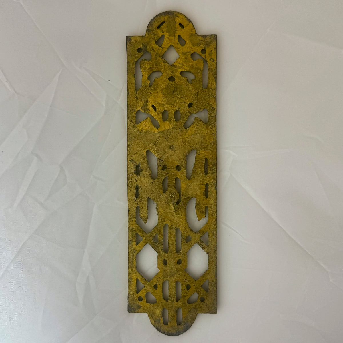 Reclaimed Brass Primrose Finger Plates - 14 Pairs Available | The Architectural Forum