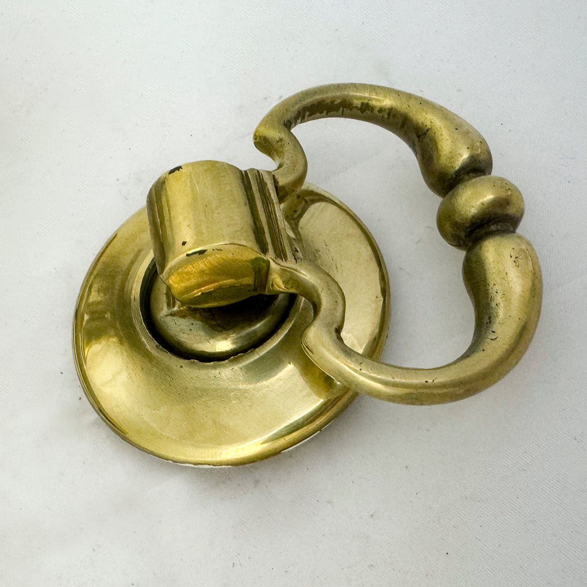 Antique Brass Rim Lock with Dutch Drop Handles | The Architectural Forum