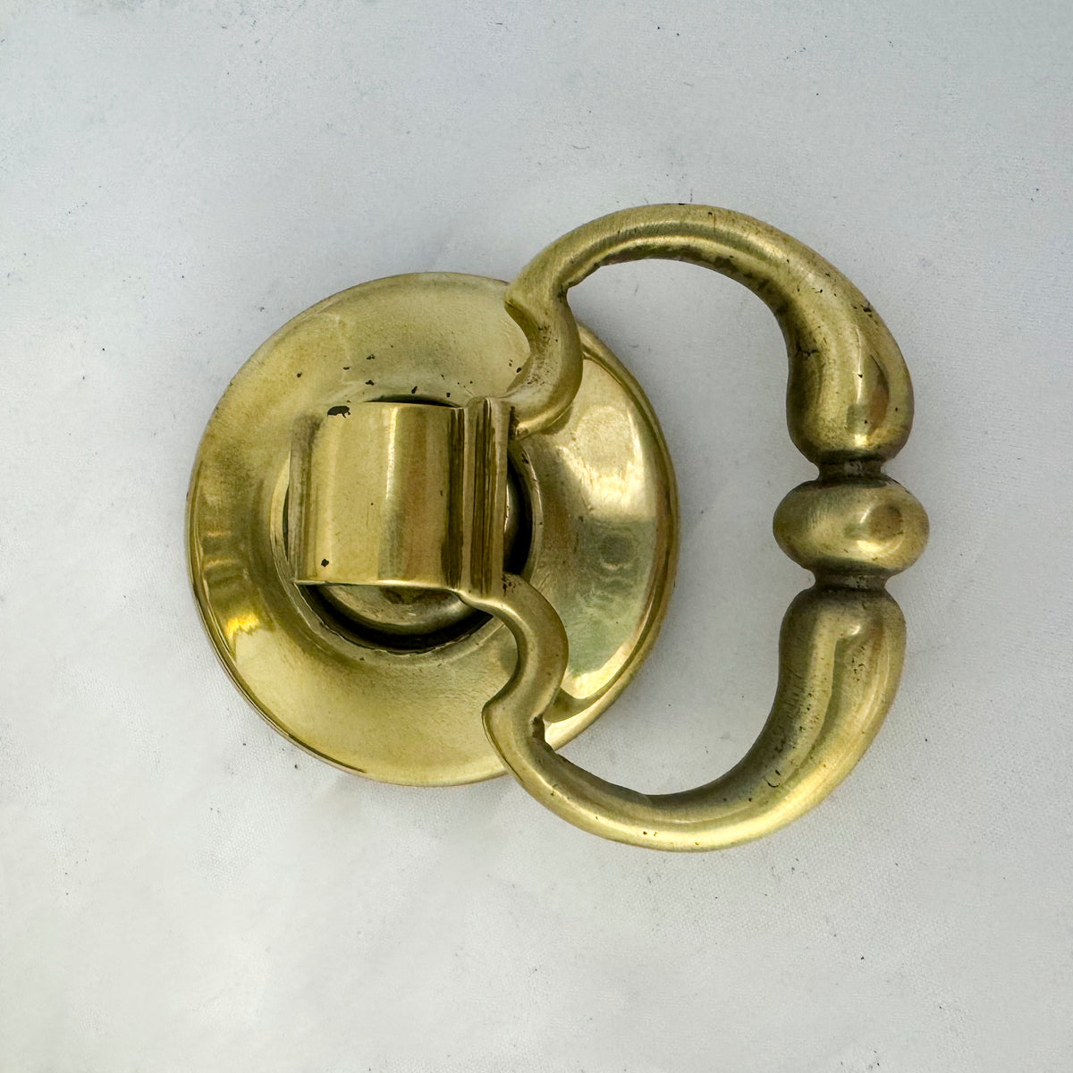 Antique Brass Rim Lock with Dutch Drop Handles | The Architectural Forum