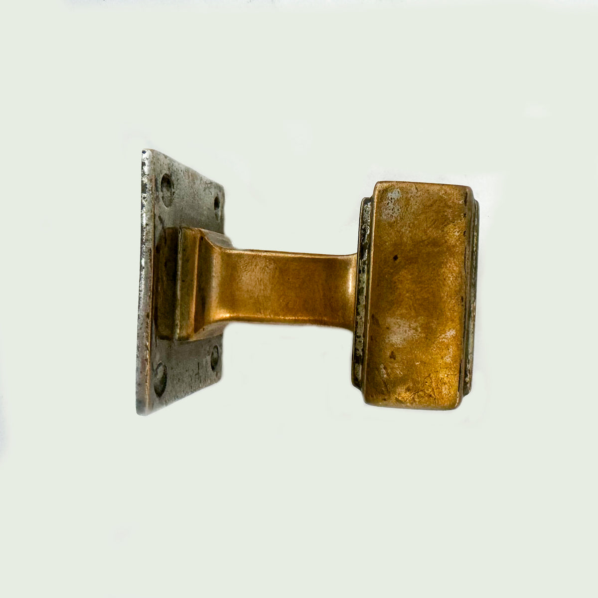 Single Art Deco Rectangle Bronze Pull Handle | The Architectural Forum