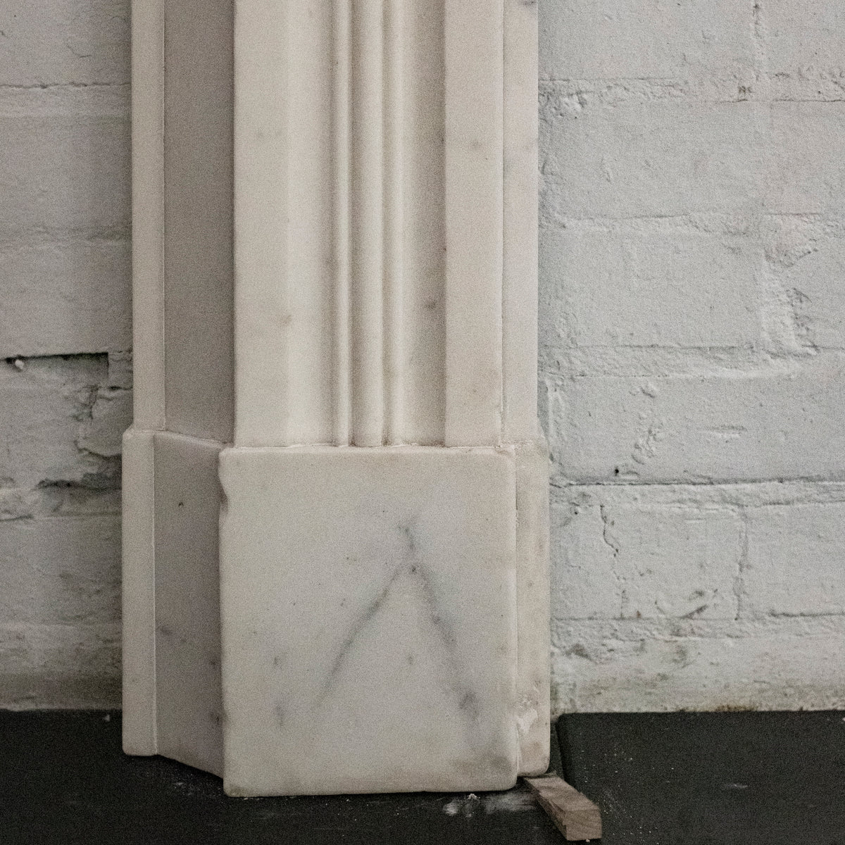 Reclaimed Georgian Style Bullseye Statuary Marble Fireplace | The Architectural Forum