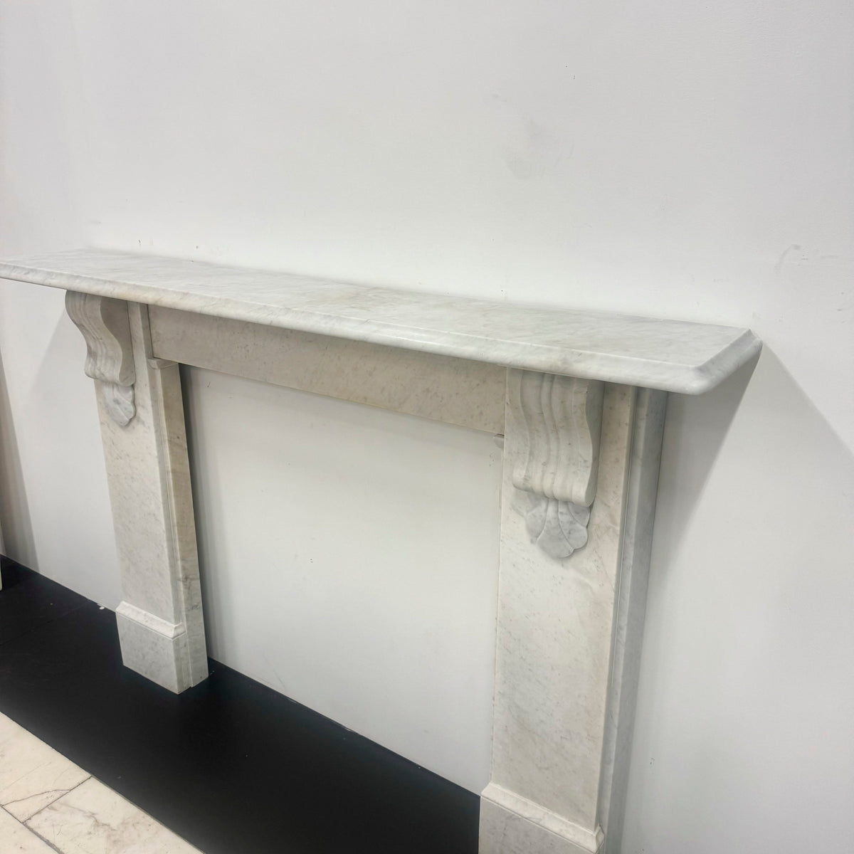 Antique Victorian Carrara Marble Surround with Corbels | The Architectural Forum