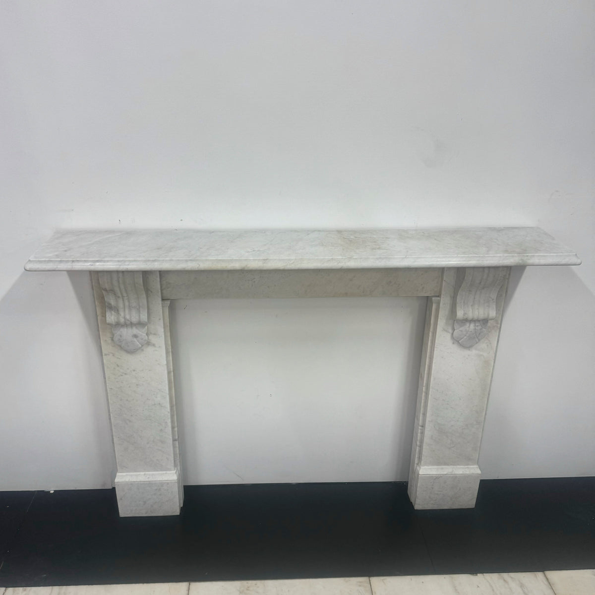 Antique Victorian Carrara Marble Surround with Corbels | The Architectural Forum