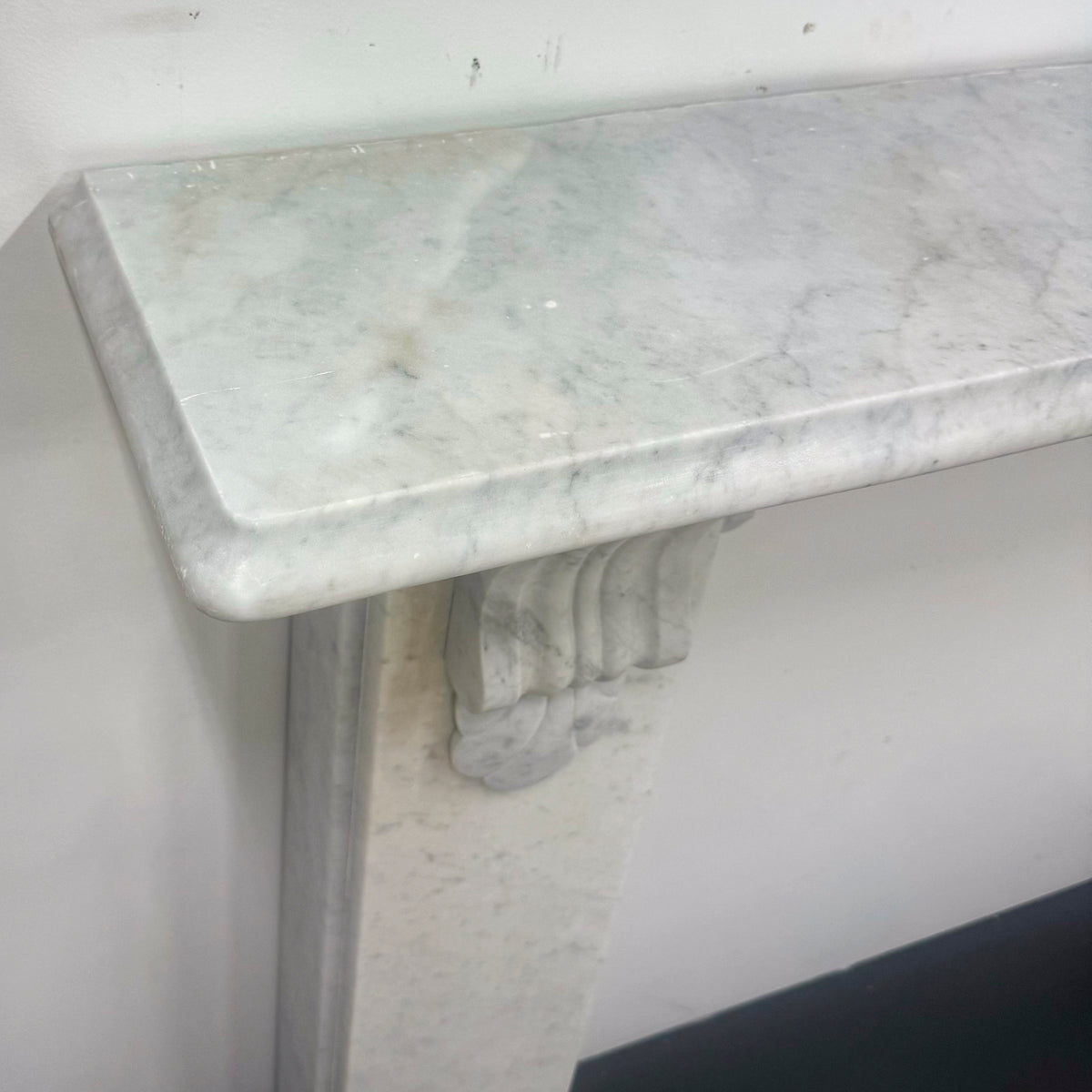 Antique Victorian Carrara Marble Surround with Corbels | The Architectural Forum