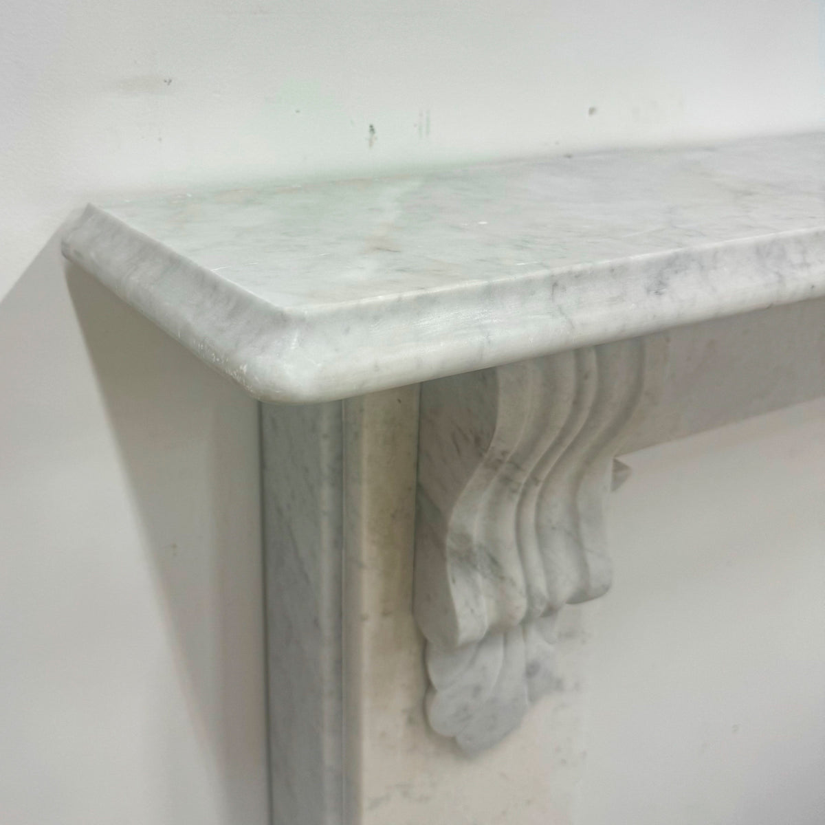 Antique Victorian Carrara Marble Surround with Corbels | The Architectural Forum