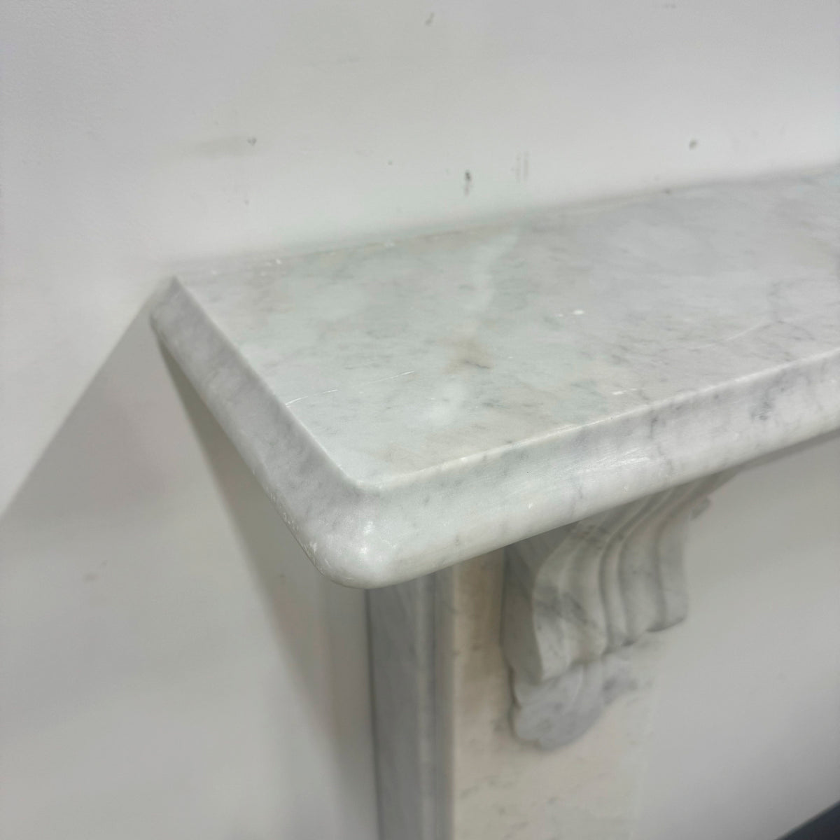 Antique Victorian Carrara Marble Surround with Corbels | The Architectural Forum