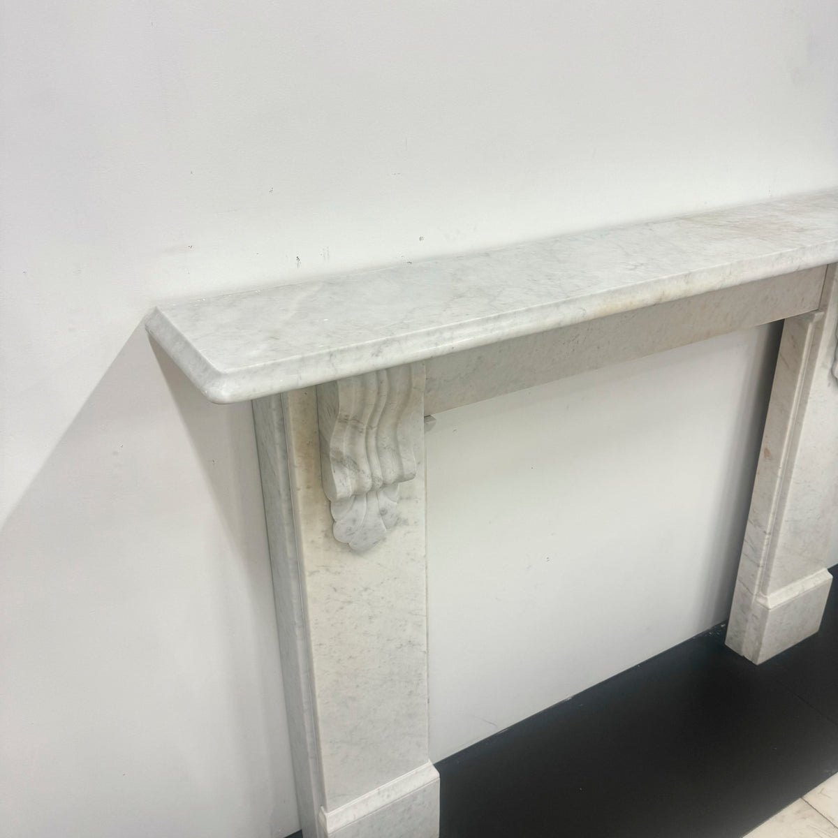 Antique Victorian Carrara Marble Surround with Corbels | The Architectural Forum