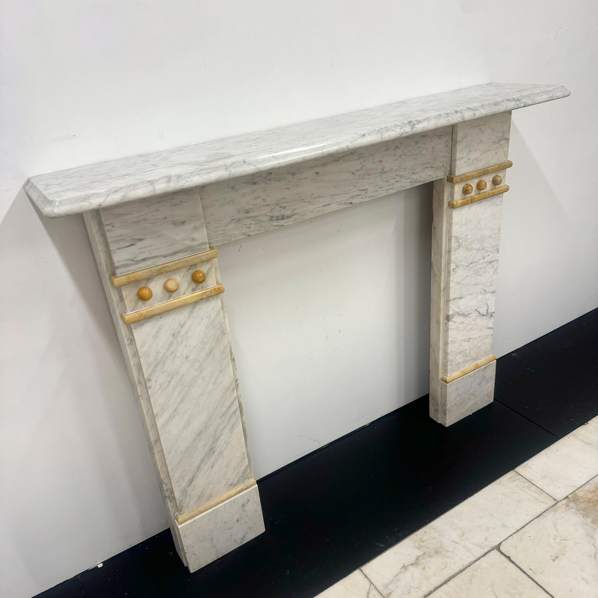 Antique Marble Fireplace in Carrara Marble | The Architectural Forum