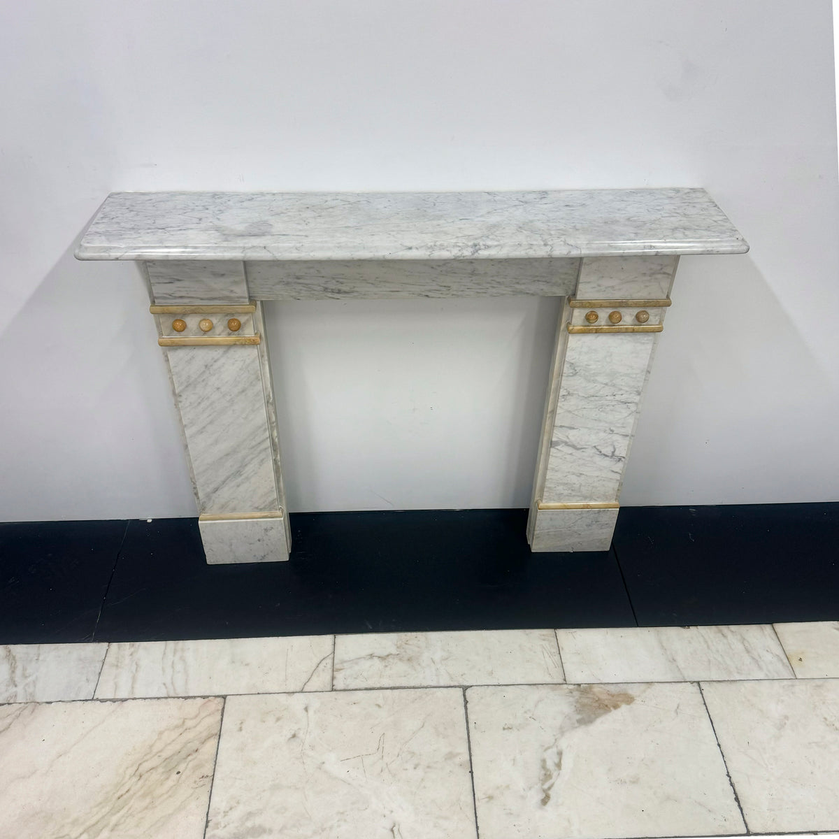 Antique Marble Fireplace in Carrara Marble | The Architectural Forum