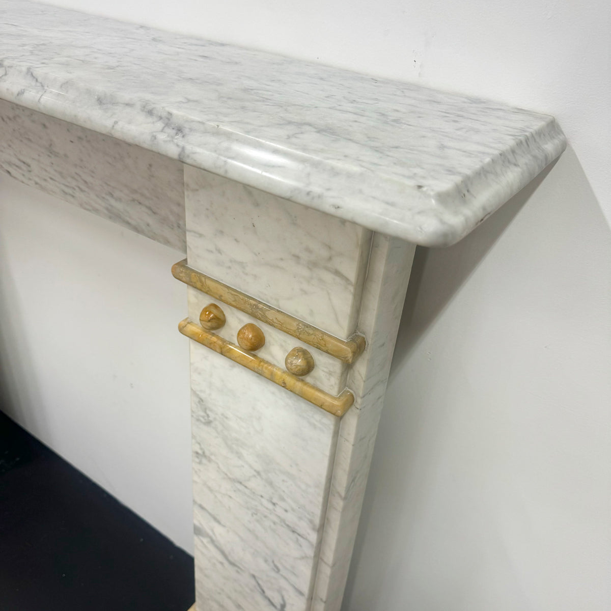 Antique Marble Fireplace in Carrara Marble | The Architectural Forum