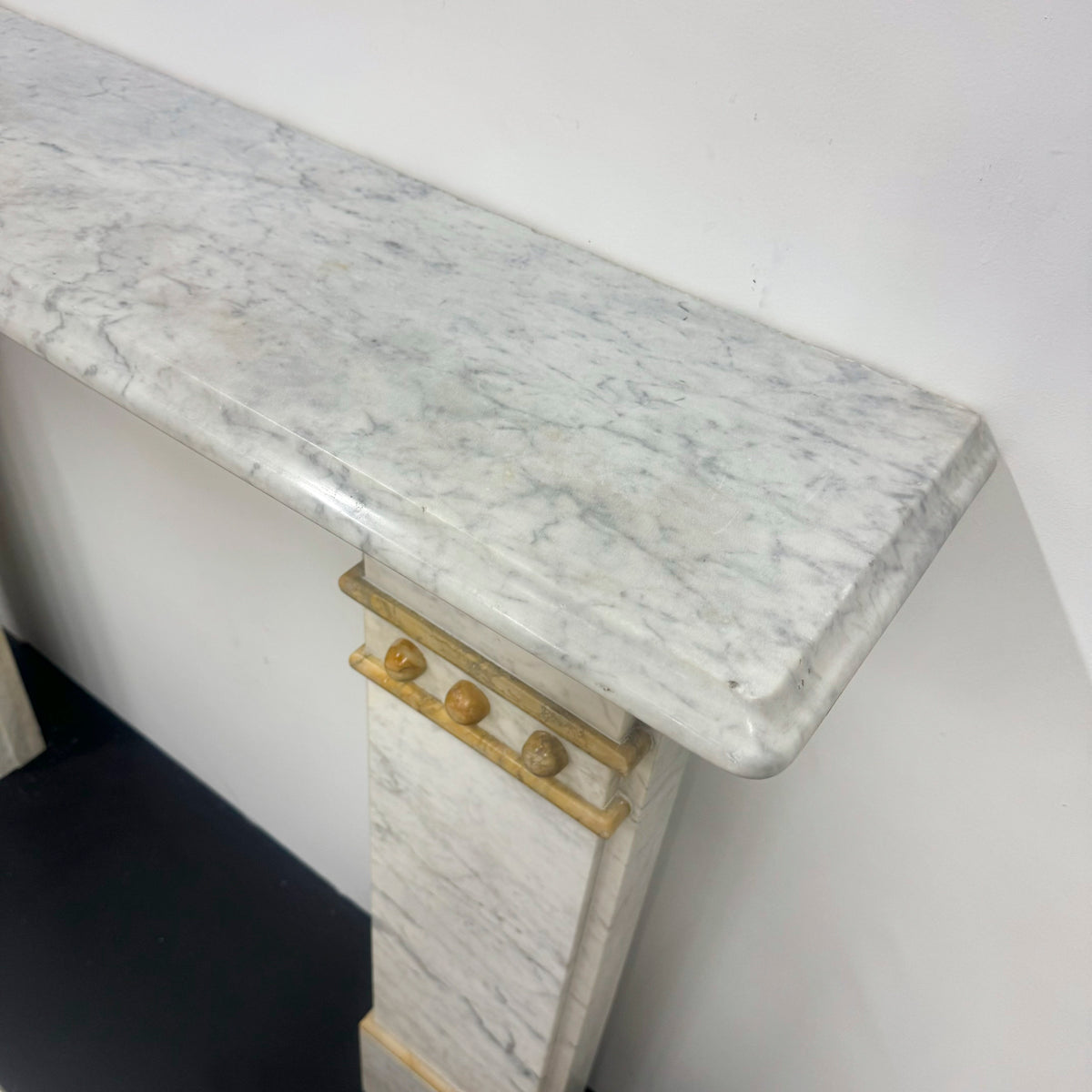 Antique Marble Fireplace in Carrara Marble | The Architectural Forum