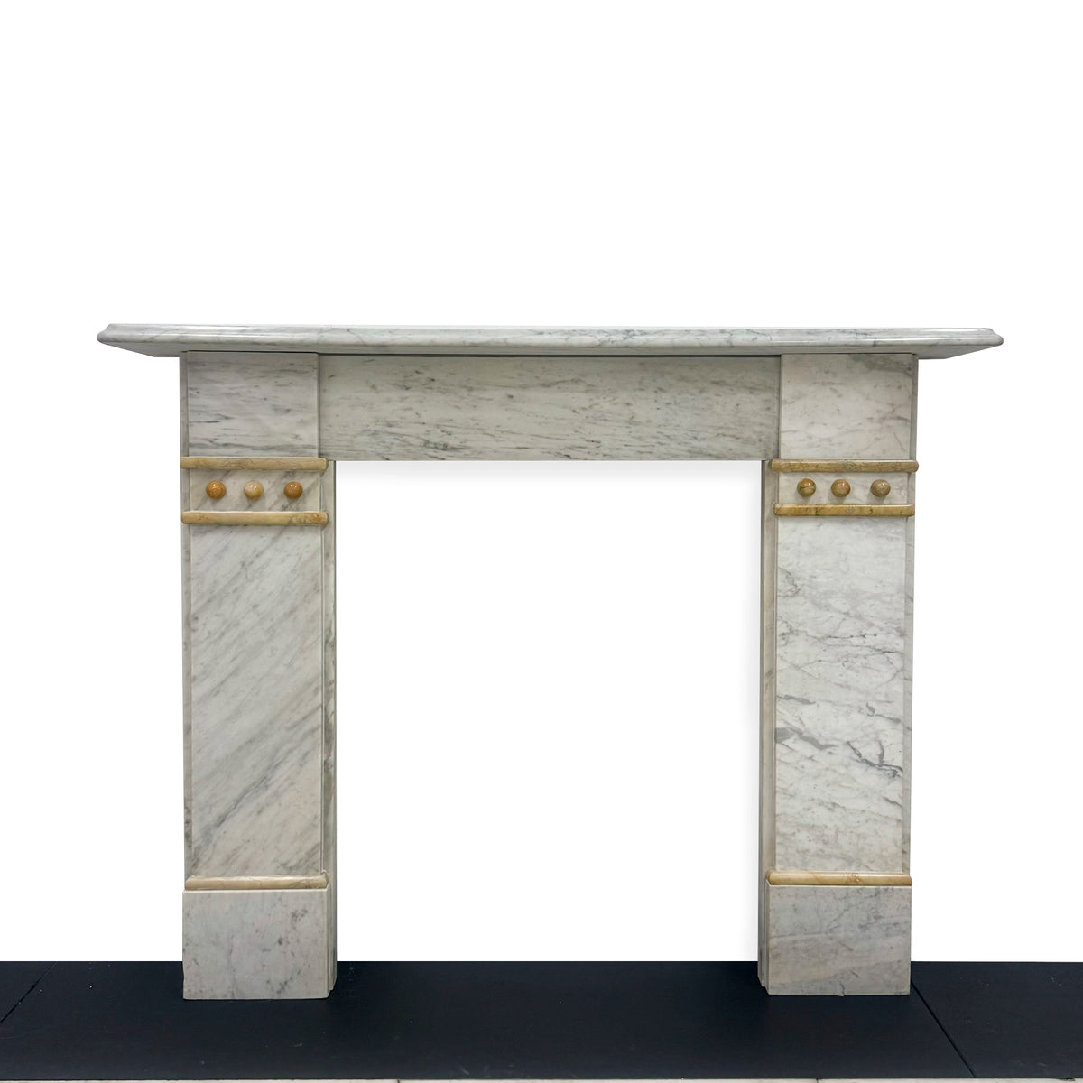 Antique Marble Fireplace in Carrara Marble | The Architectural Forum