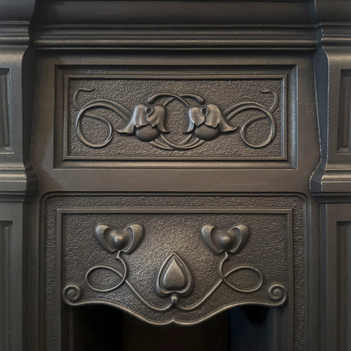 Antique Art Nouveau Cast Iron Combination Fireplace | The Architectural Forum