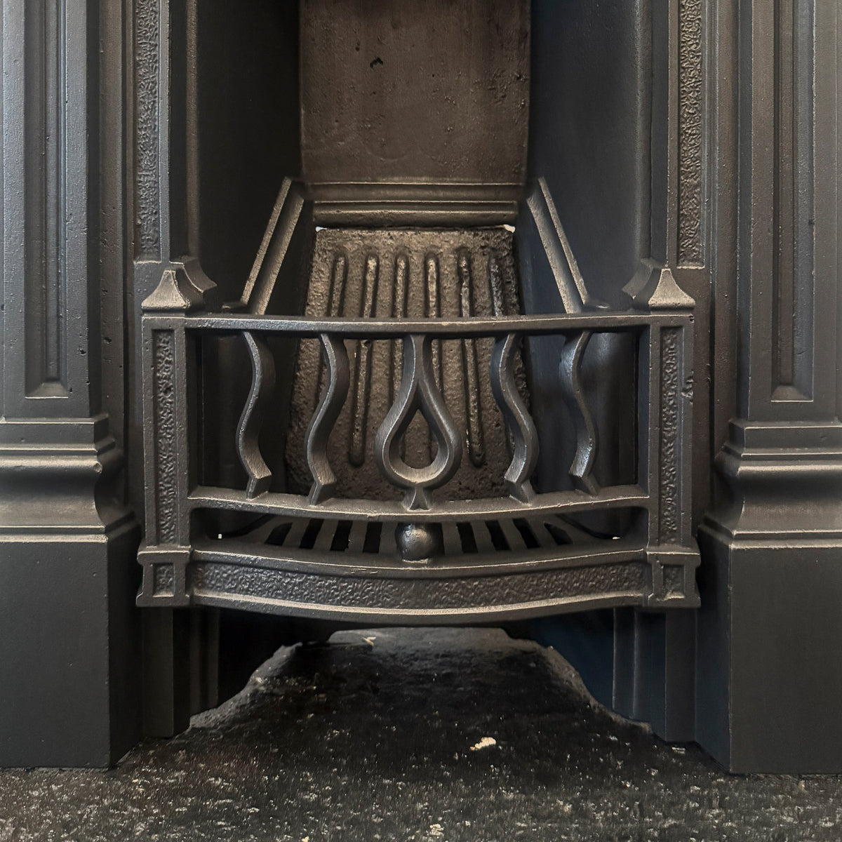 Antique Art Nouveau Cast Iron Combination Fireplace | The Architectural Forum