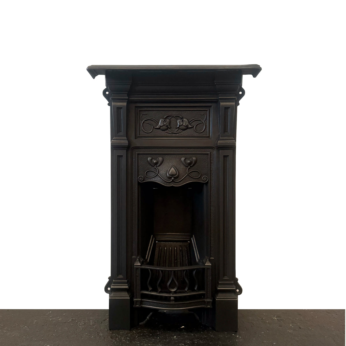 Antique Art Nouveau Cast Iron Combination Fireplace | The Architectural Forum