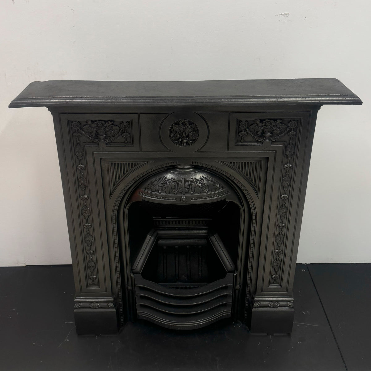 Antique Victorian Combination Cast Iron Fireplace