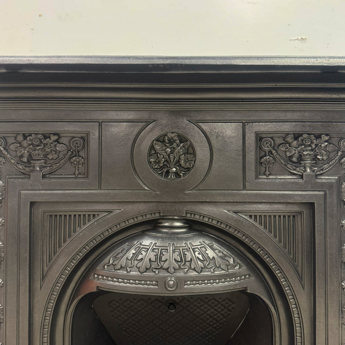 Antique Victorian Combination Cast Iron Fireplace