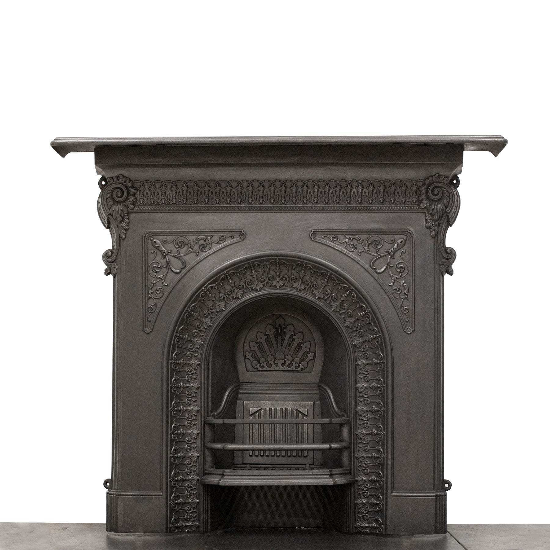 Victorian Cast Iron Arched Combination Fireplace | The Architectural Forum