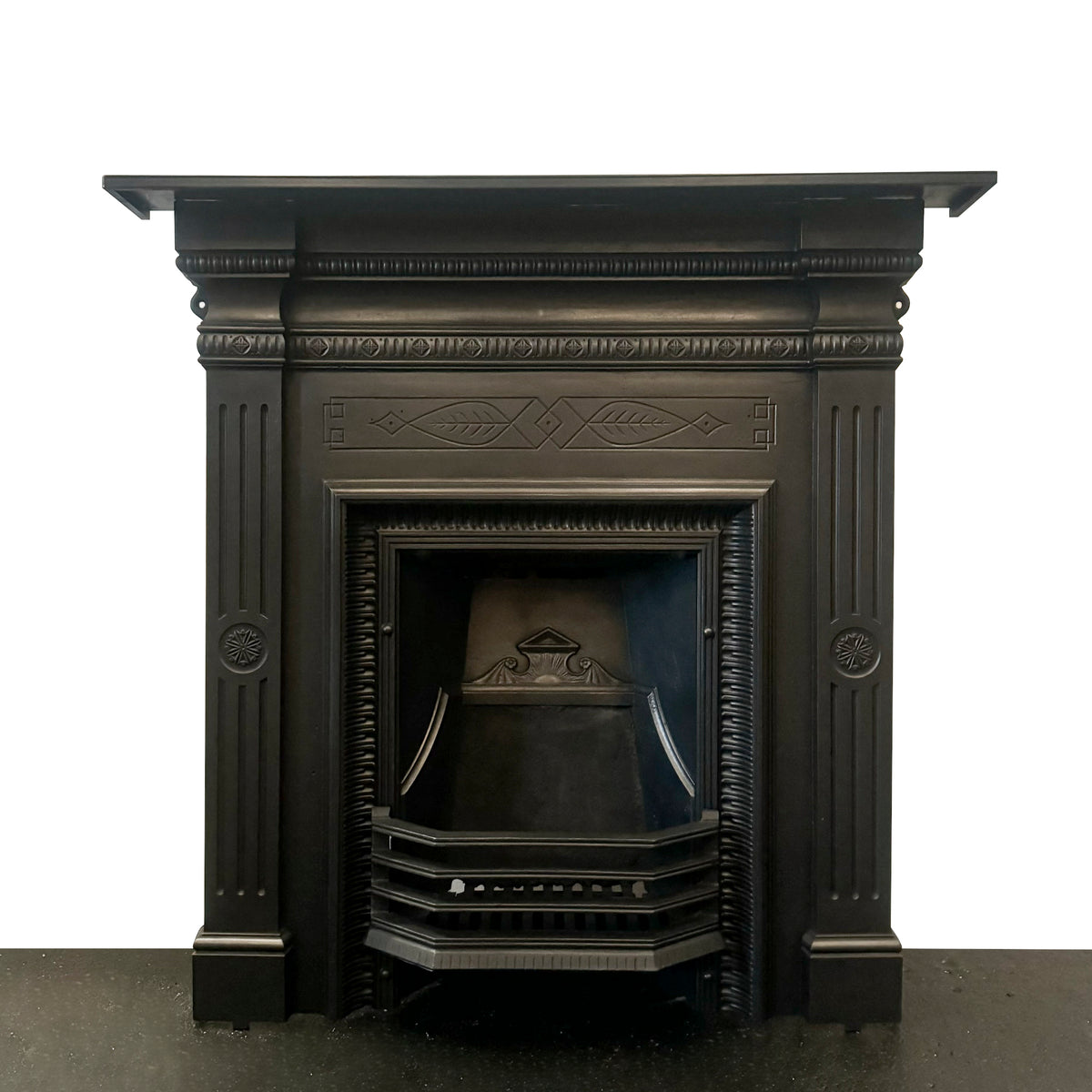 Antique Edwardian Cast Iron Combination Fireplace | The Architectural Forum