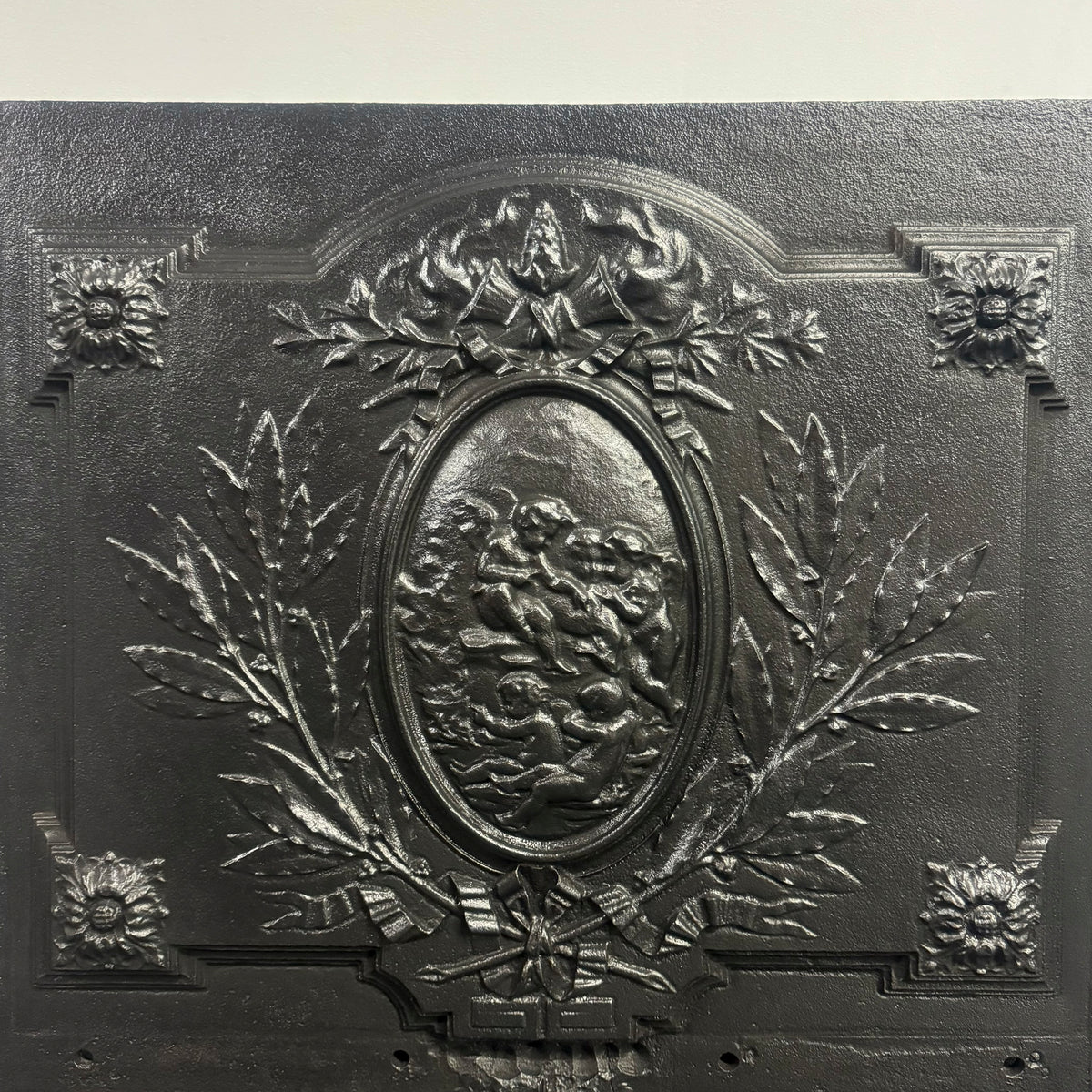 Antique Cast Iron Fire Back Plate | The Architectural Forum