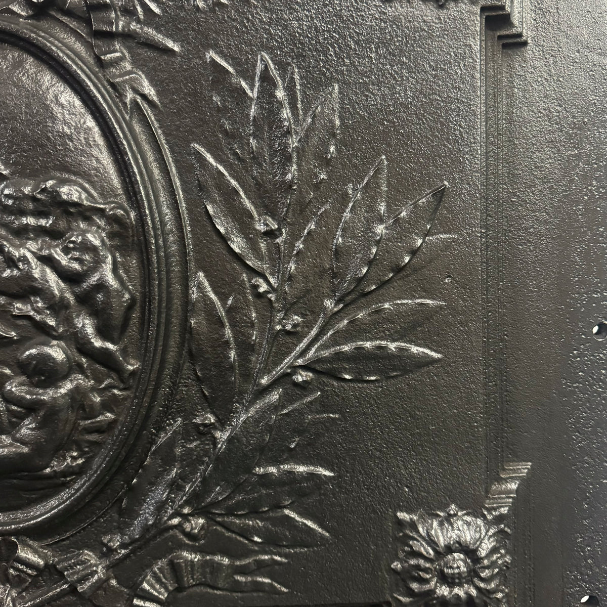 Antique Cast Iron Fire Back Plate | The Architectural Forum