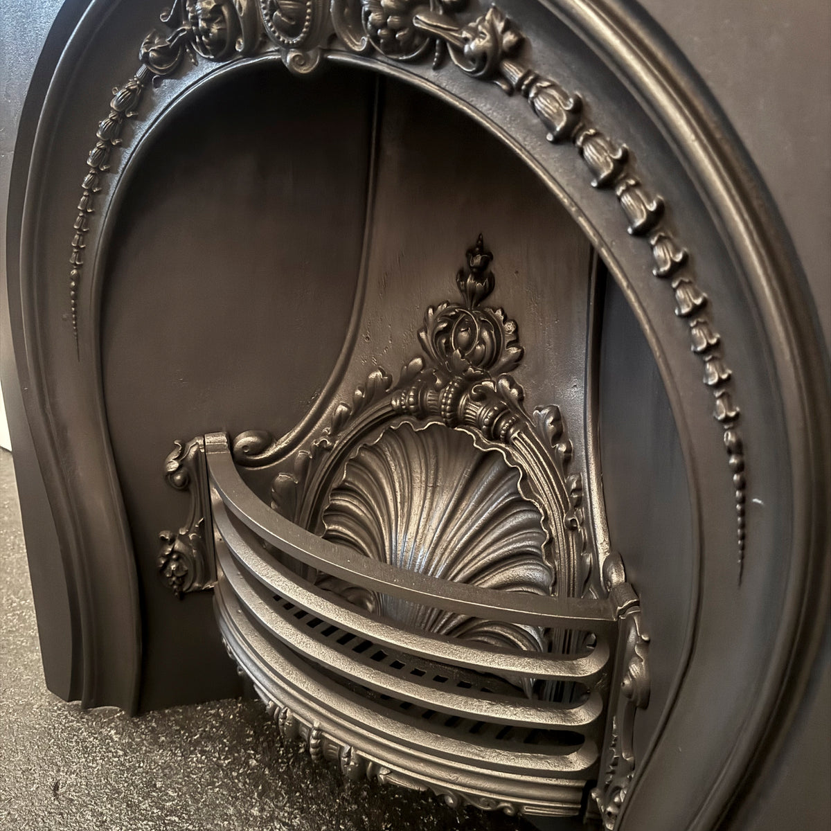 Antique Victorian Horseshoe Cast Iron Insert | The Architectural Forum