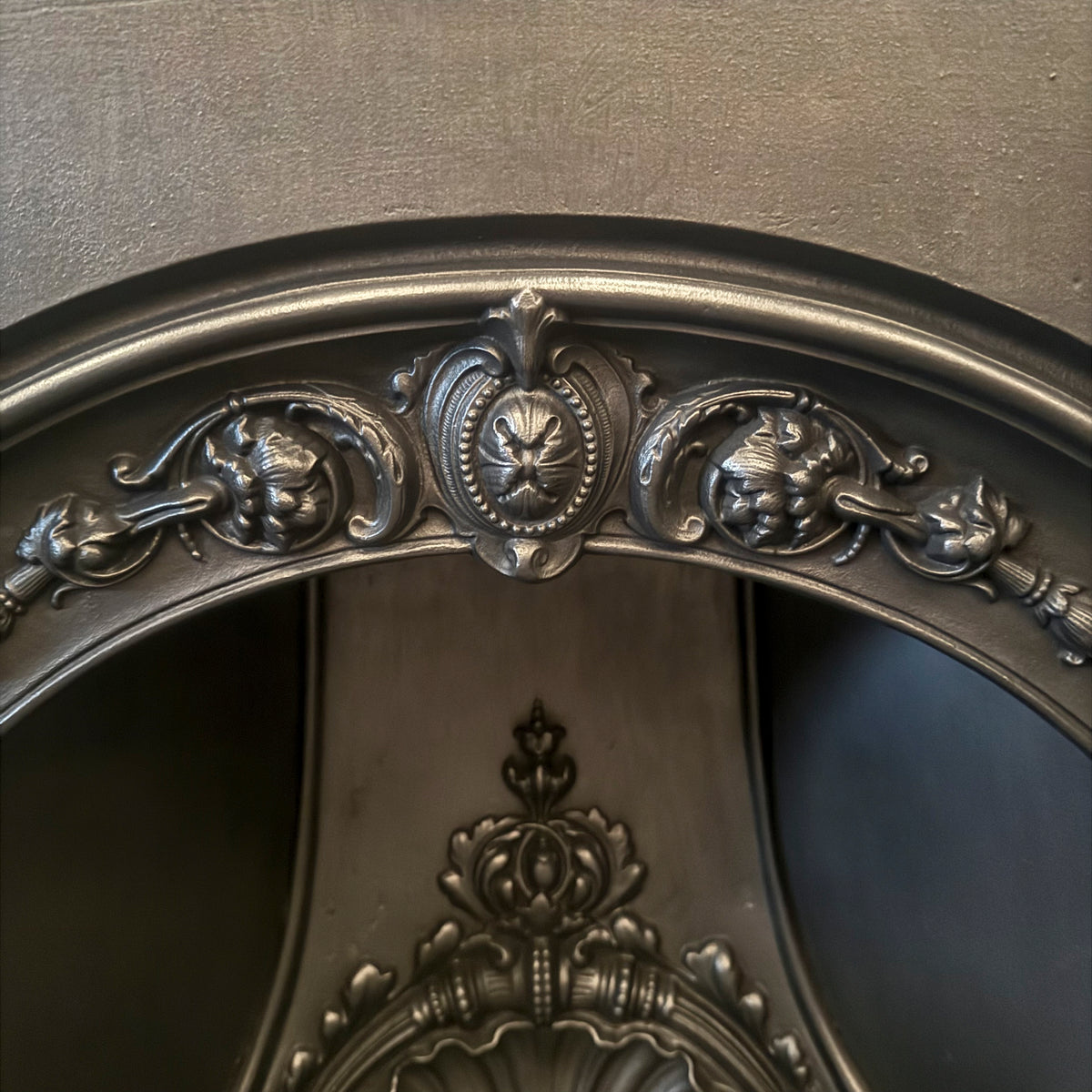 Antique Victorian Horseshoe Cast Iron Insert | The Architectural Forum