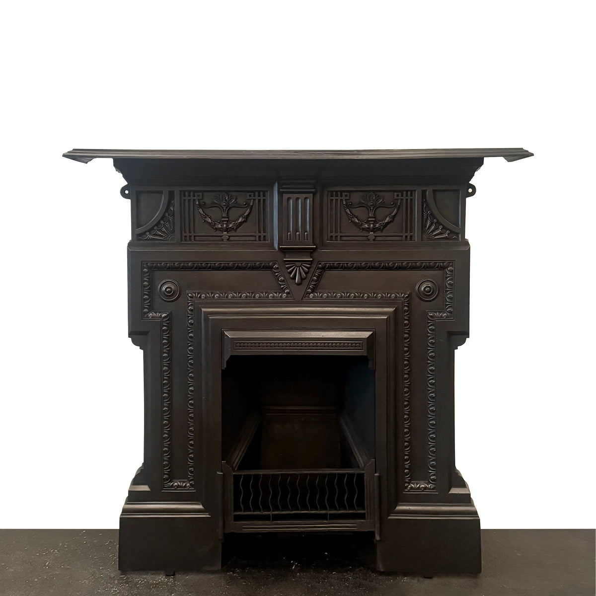 Antique Victorian Cast Iron Combination Fireplace | The Architectural Forum