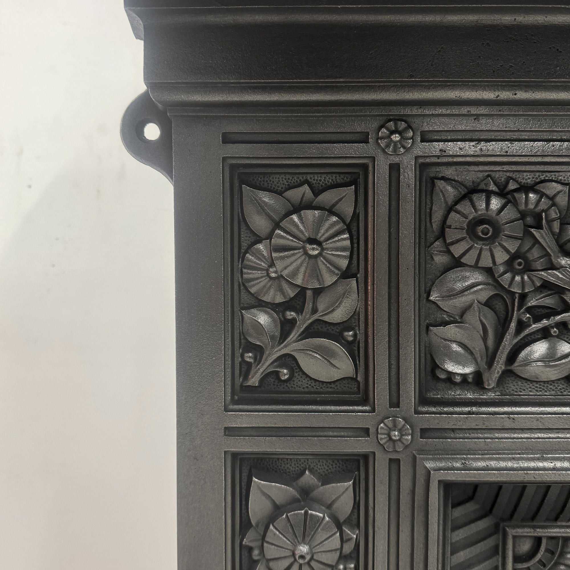 Victorian Combination Fireplace With Birds and Flowers | The Architectural Forum