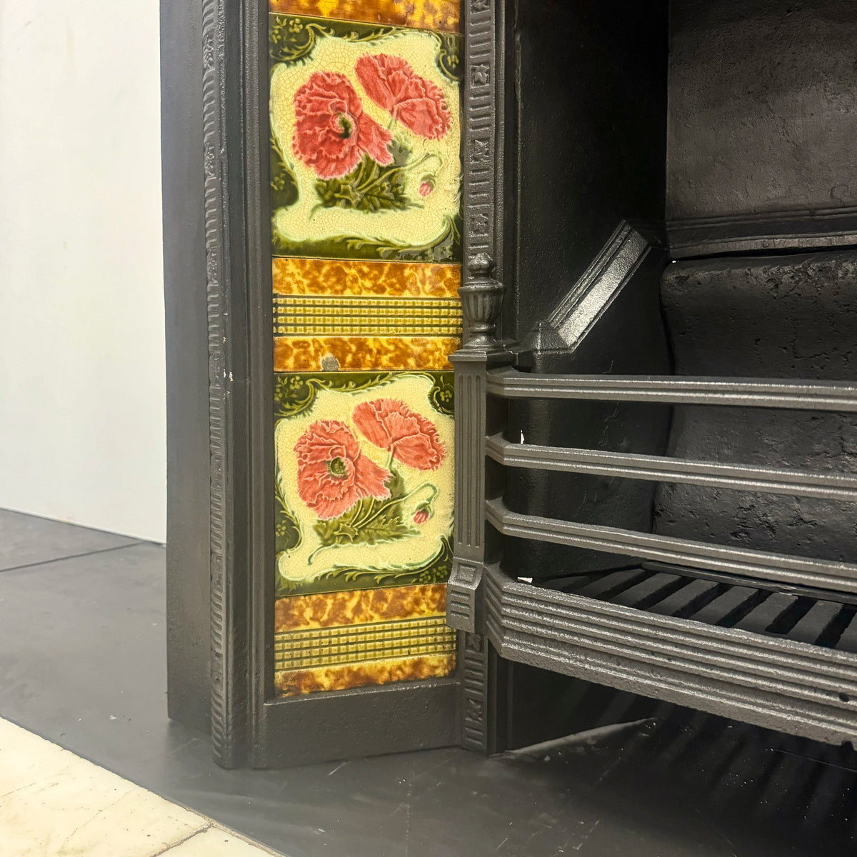 Antique Victorian Tiled Fireplace Insert | The Architectural Forum