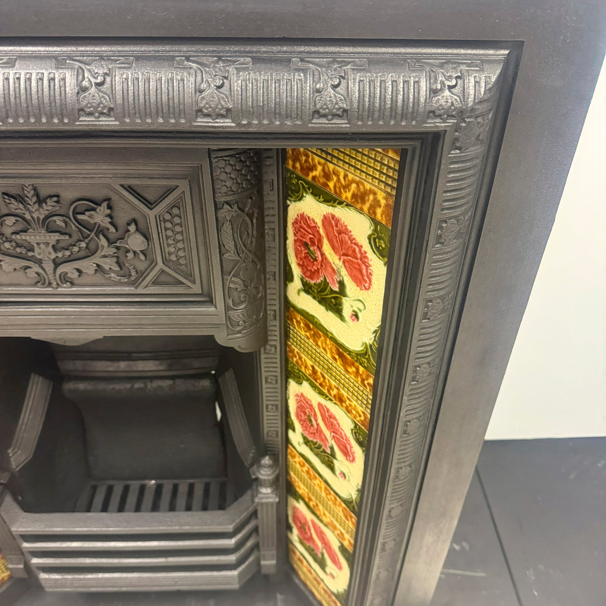 Antique Victorian Tiled Fireplace Insert | The Architectural Forum