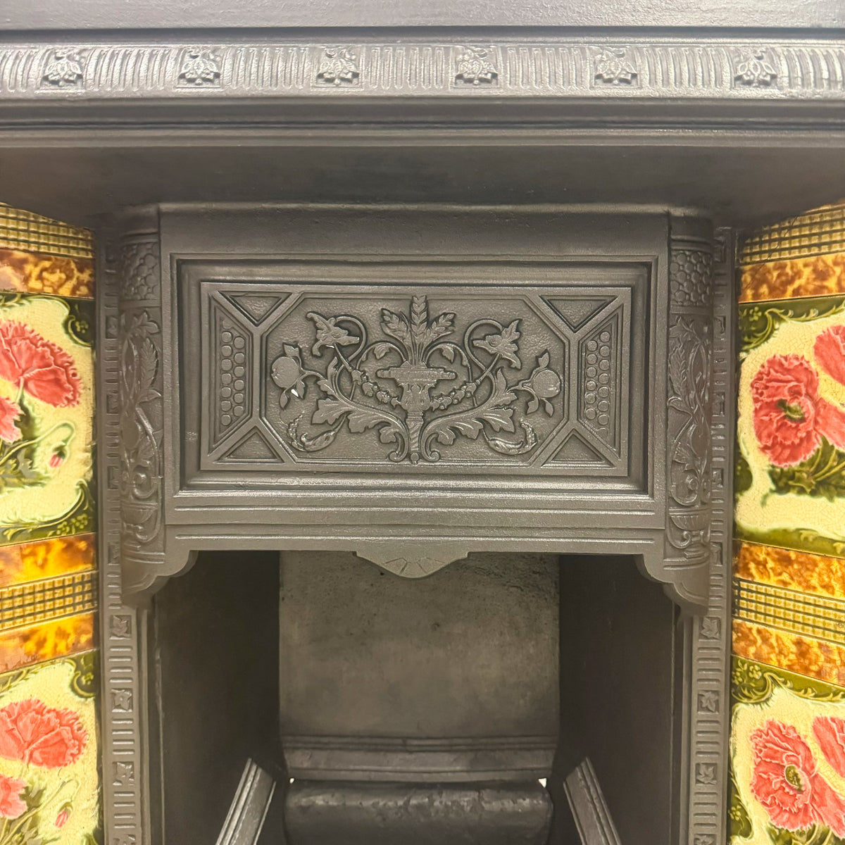 Antique Victorian Tiled Fireplace Insert | The Architectural Forum